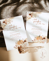 Fall Baby Shower Invite | A Little Pumpkin is on the Way