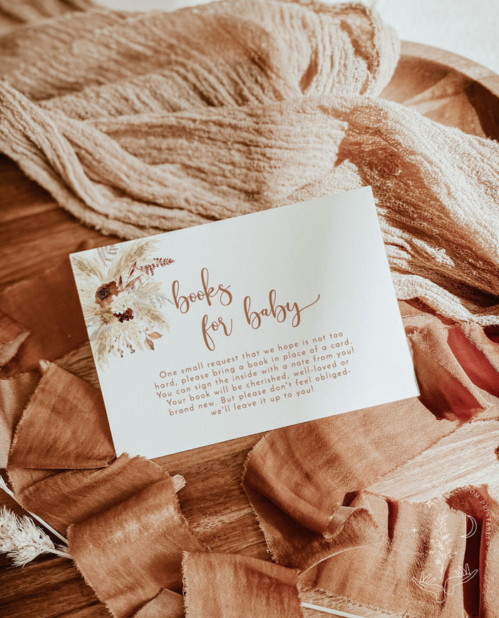 Books for Baby Card | Book Request Insert