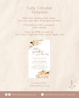 Fall Baby Shower Digital Invite | A Little Pumpkin is on the Way