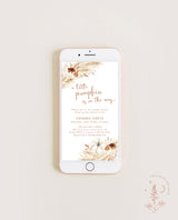 Fall Baby Shower Digital Invite | A Little Pumpkin is on the Way