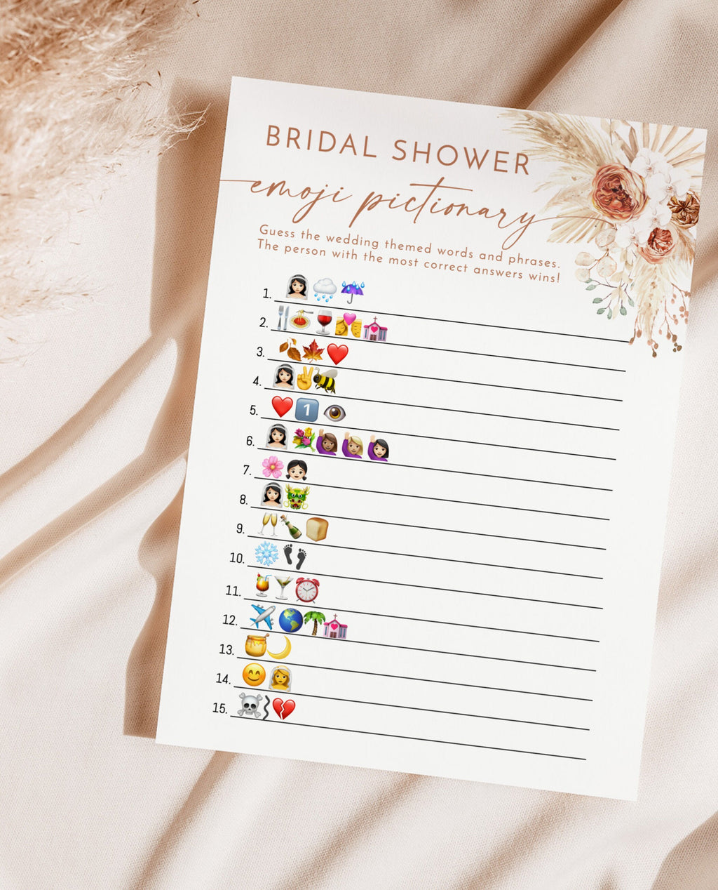 Emoji Pictionary Game | Bridal Shower Emoji Pictionary – Wild Bloom Design Studio emoji-pictionary-game-bridal-shower-emoji-pictionary-wild-bloom-design-studio