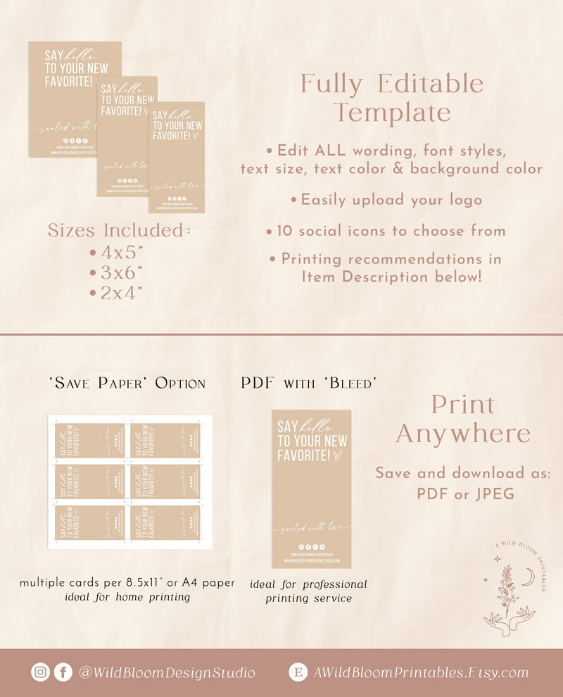 Box Seal Template | Package Label 