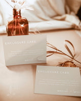 Beige Enclosure Card | Editable Wedding Invite Insert