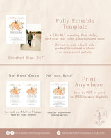 Fall Baby Shower Invitation Template | Pumpkin Baby Shower Invite