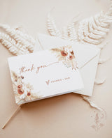 Pampas Grass Baby Shower Invitation | Girl Baby Shower Bundle