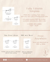 Gents Bathroom Sign Template | Wedding Bathroom Basket Sign