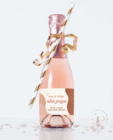 Retro Pop When She Pops Label | Mini Champagne Bottle Label Template