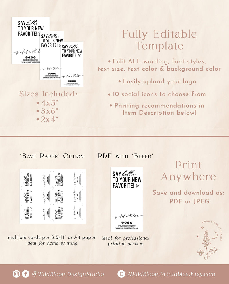 Box Seal Template | Package Label 