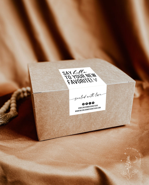 Box Seal Template | Package Label 