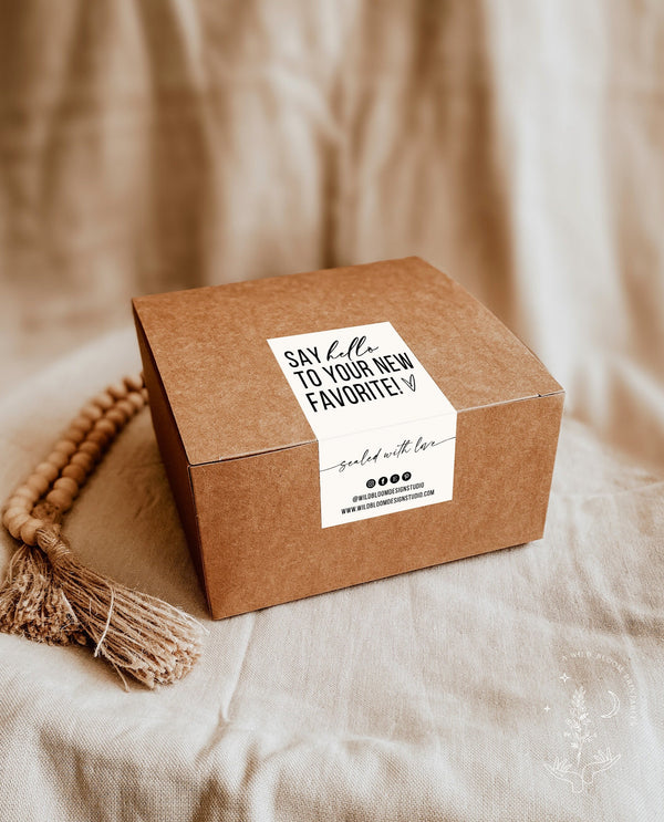 Box Seal Template | Package Label 