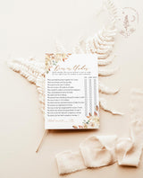 Over or Under Baby Shower Game Template | Fall Baby Shower Game