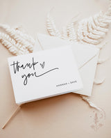 Minimalist Thank You Card Template | Editable Thank You Cards