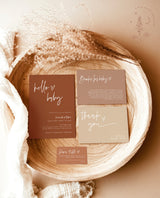 Minimalist Baby Shower Invitation | Gender Neutral Baby Shower Bundle