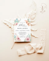 Fiesta Bridal Shower Editable Invitation Template | Southwestern Shower Invite