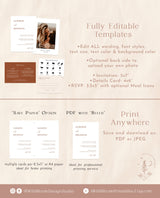 Terracotta Wedding Invitation Template | Minimalist Desert Wedding Invite