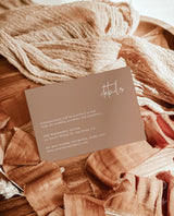 Terracotta Wedding Invitation | Minimalist Desert Wedding Invite