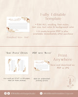 Advice and Wishes Card | Pampas Grass Baby Shower