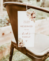 Boho Reserved Chair Tags | Family Reserved Tag