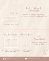 Minimalist RSVP Card | Modern Wedding Response Card
