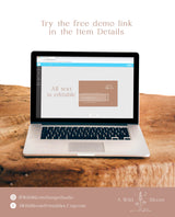 Minimalist Details Card | Modern Wedding Details Insert