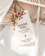 Fall Wedding Favor Tag | Terracotta Favor Tag