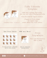 Fall Wedding Favor Tag | Terracotta Wedding Favor Tags
