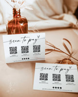 QR Code Sign | Minimalist Scan to Pay Sign
