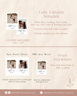 Photo Table Numbers | Minimalist Wedding Table Number