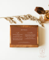 Terracotta Wedding Invitation Template | Minimalist Desert Wedding Invite
