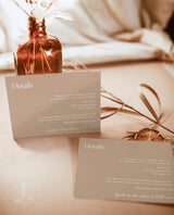 Terracotta Wedding Invitation Template | Minimalist Wedding Invite