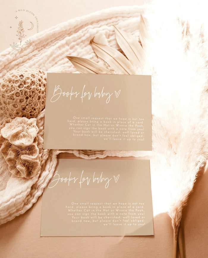 Books for Baby Card | Book Request Insert