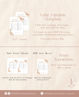 Bridal Word Scramble Game | Boho Bridal Shower Game