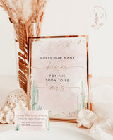 Guess How Many Kisses For The Soon To Be Mrs | Fiesta Bridal Shower Game
