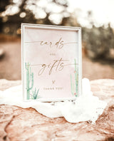 Cards and Gifts Sign | Fiesta Wedding Sign Template
