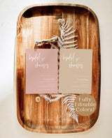 Burnt Orange Bridal Shower Invite | Fall Bridal Shower