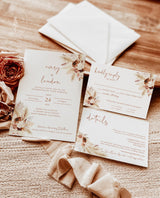 Fall Wedding Invitation Suite | Boho Wedding 
