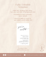 Modern Business Text Invitation | Minimalist You're Invited