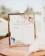 He or She What Will Baby Be Sign | Gender Guess Board