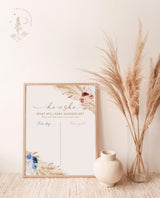 He or She What Will Baby Be Sign | Gender Guess Board
