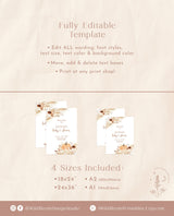 Boho Baby Shower Welcome Sign | Pampas Grass Baby Shower Welcome Poster