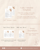 Over or Under Bridal Shower Game | Boho Fall Bridal Shower