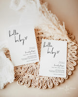 Minimalist Baby Shower Invites | Gender Neutral Baby Shower Invite