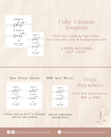 Take a Shot + Take Your Seat Sign | Take a Drink Seating Sign