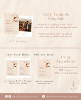 Boho Bridal Shower Invite | Minimalist Fall Bridal Shower Invite