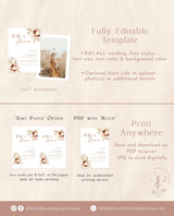 Pampas Grass Baby Shower Invite | Boho Girl Baby Shower