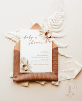 Pampas Grass Baby Shower Invite | Boho Girl Baby Shower