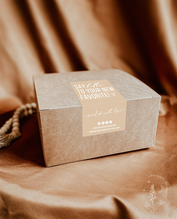 Box Seal Template | Package Label 