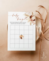 Pampas Grass Bingo Game | Pumpkin Baby Shower Game