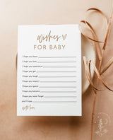 Wishes for Baby Card | Boho Baby Shower 