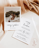 Minimalist Wedding Invitation Template | Editable Minimalist Wedding Invite